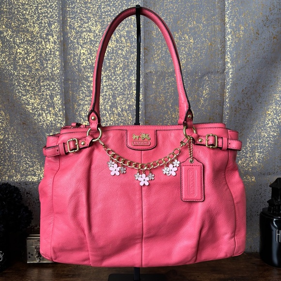 Coach Handbags - Coach Madison Kara Carryall Bag in Peony